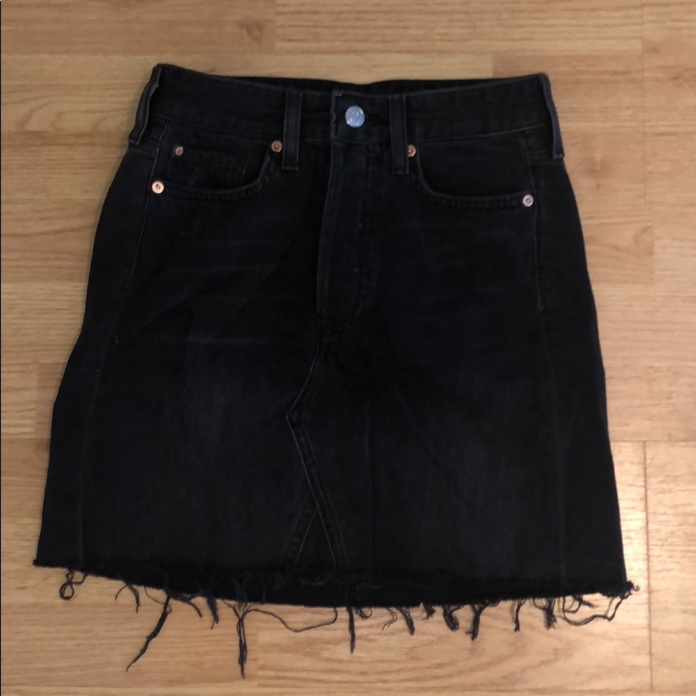 Black Denim skirt